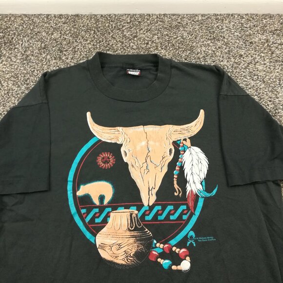 Vintage 1991 Belinda Worley Native American T-Shirt Screen Stars Best Mens XL - Picture 1 of 8